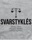 Svarstyklių stichija planeta Akmuo